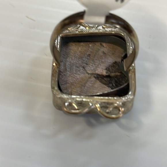 Jasper Stone 925 Ring Sz 6 - Picture 4 of 5